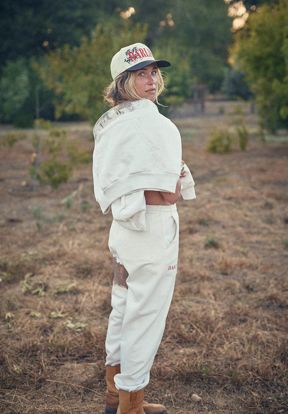 WILD HORSE Sweatpants - Creme - Image 3